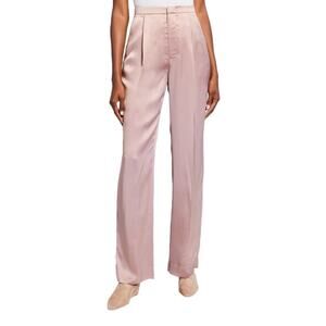 Vince Liquid Shine Straight-leg Trousers Mauve Orchid Size 2 NWOT